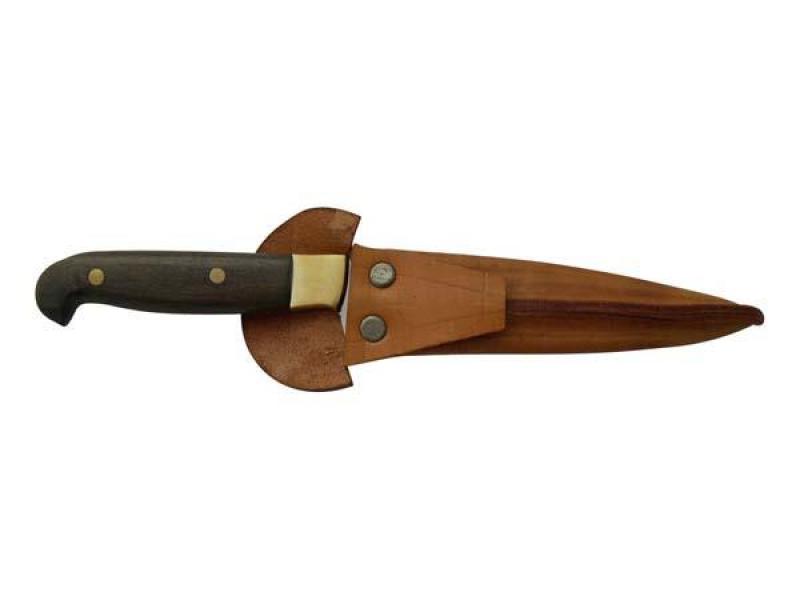 Cuchillo Entrerriano Madera 13Cm Acero Inox Vaina Vaqueta - Imagen 3